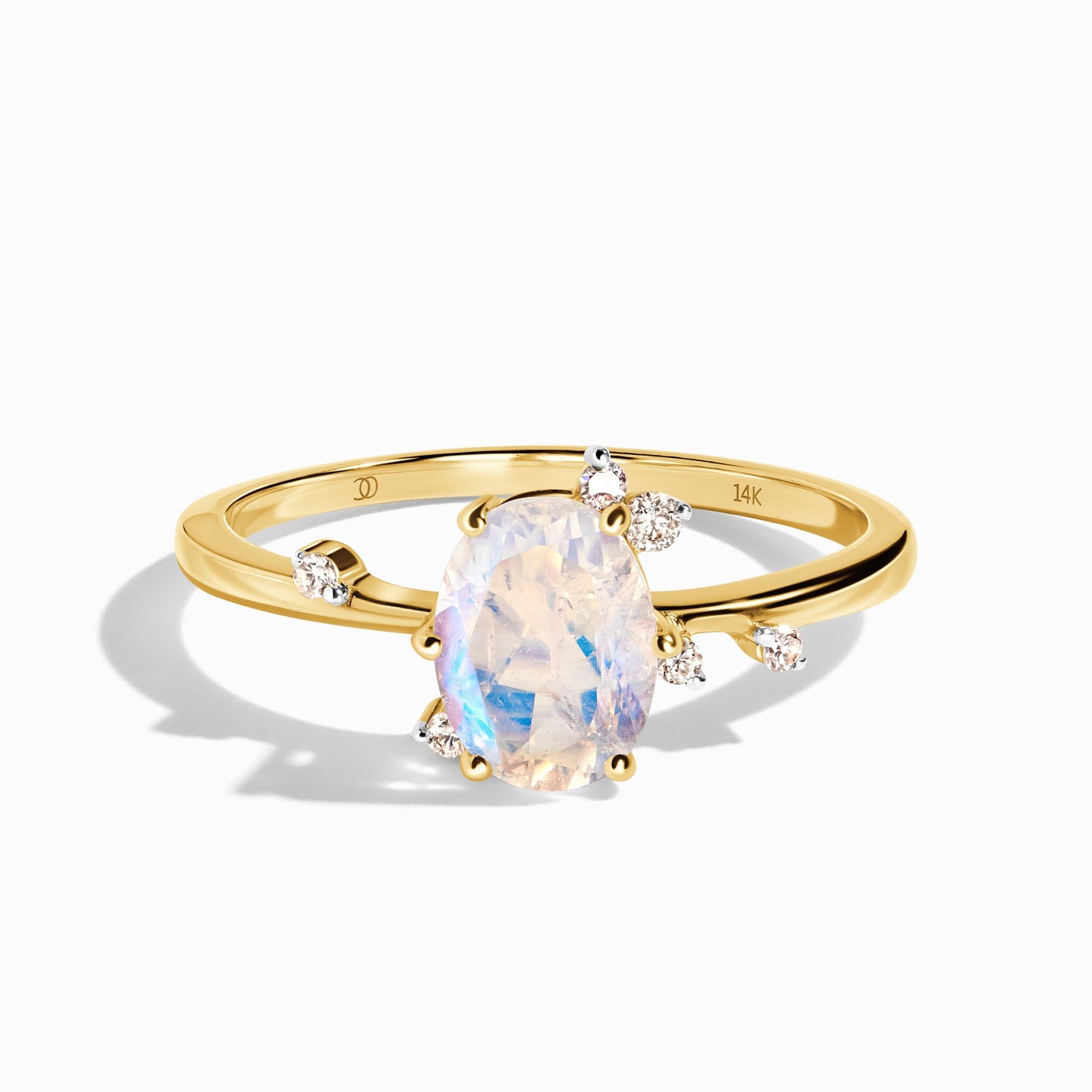 Moonstone Diamond Ring - Muse yellow gold