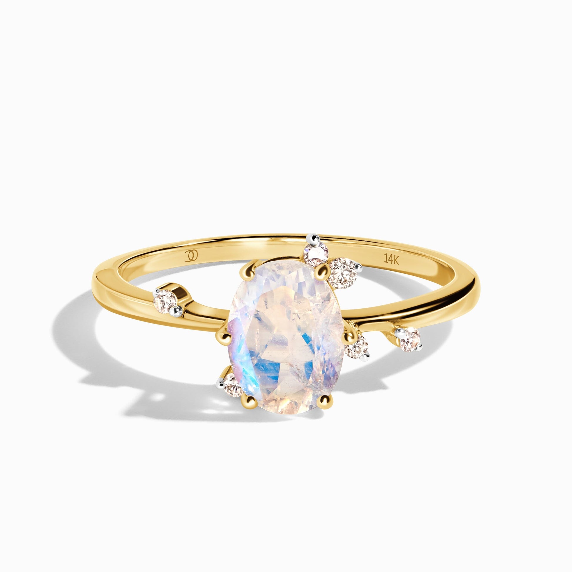 Moonstone Diamond Ring - Muse yellow gold