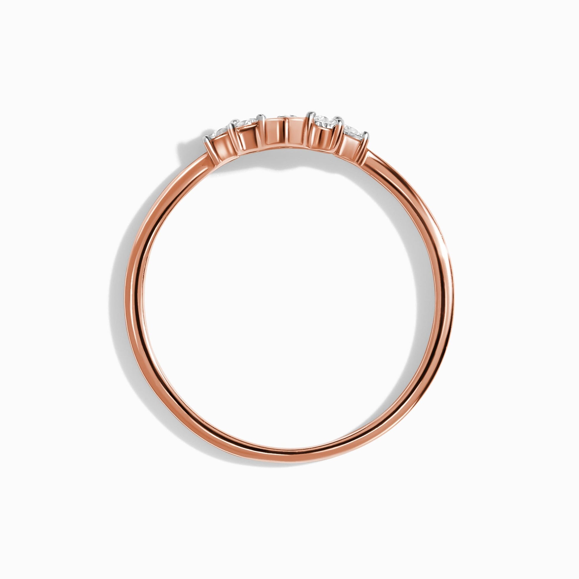 Mirth Ring and Vow Band rose gold detail