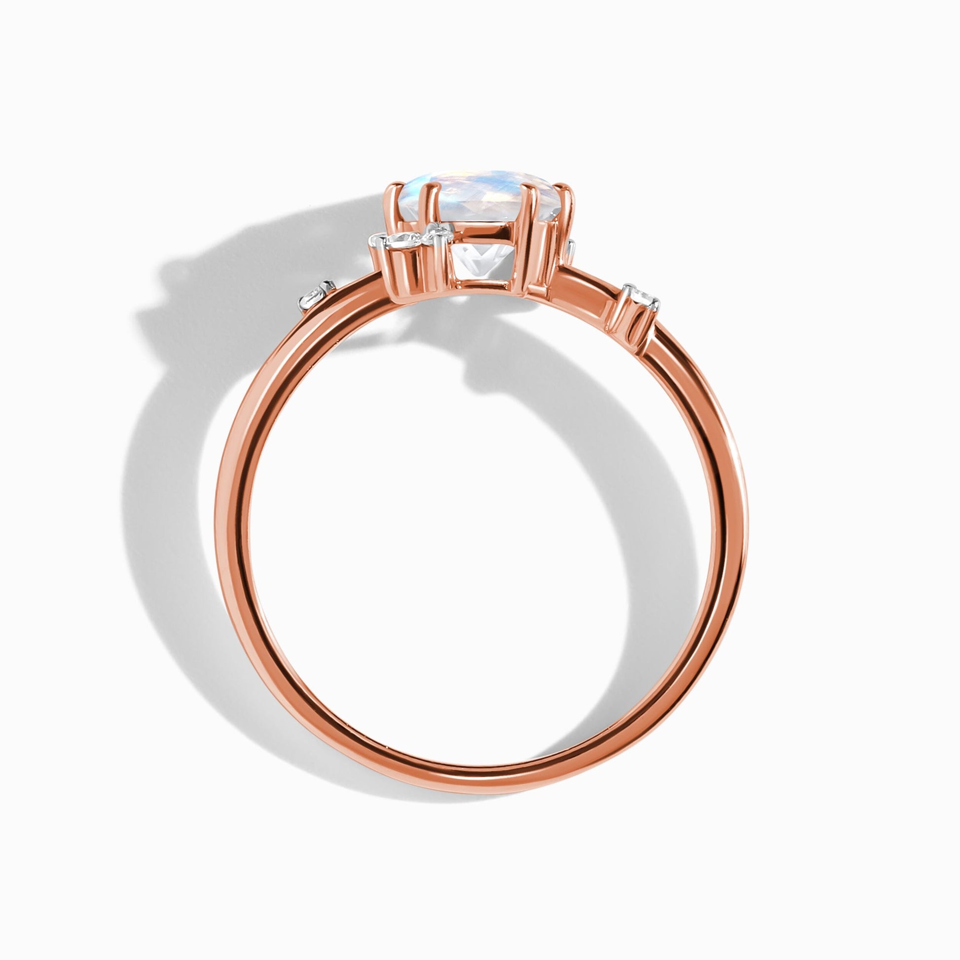 Muse ring rose gold angle