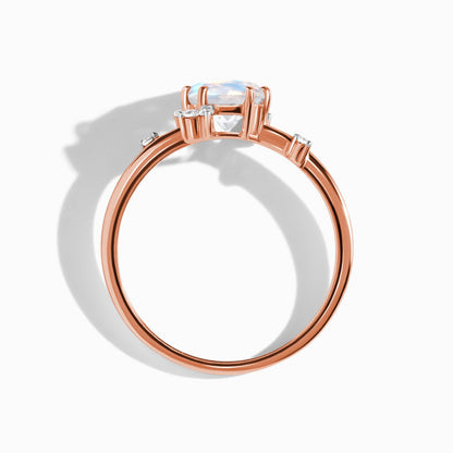 Muse ring rose gold angle