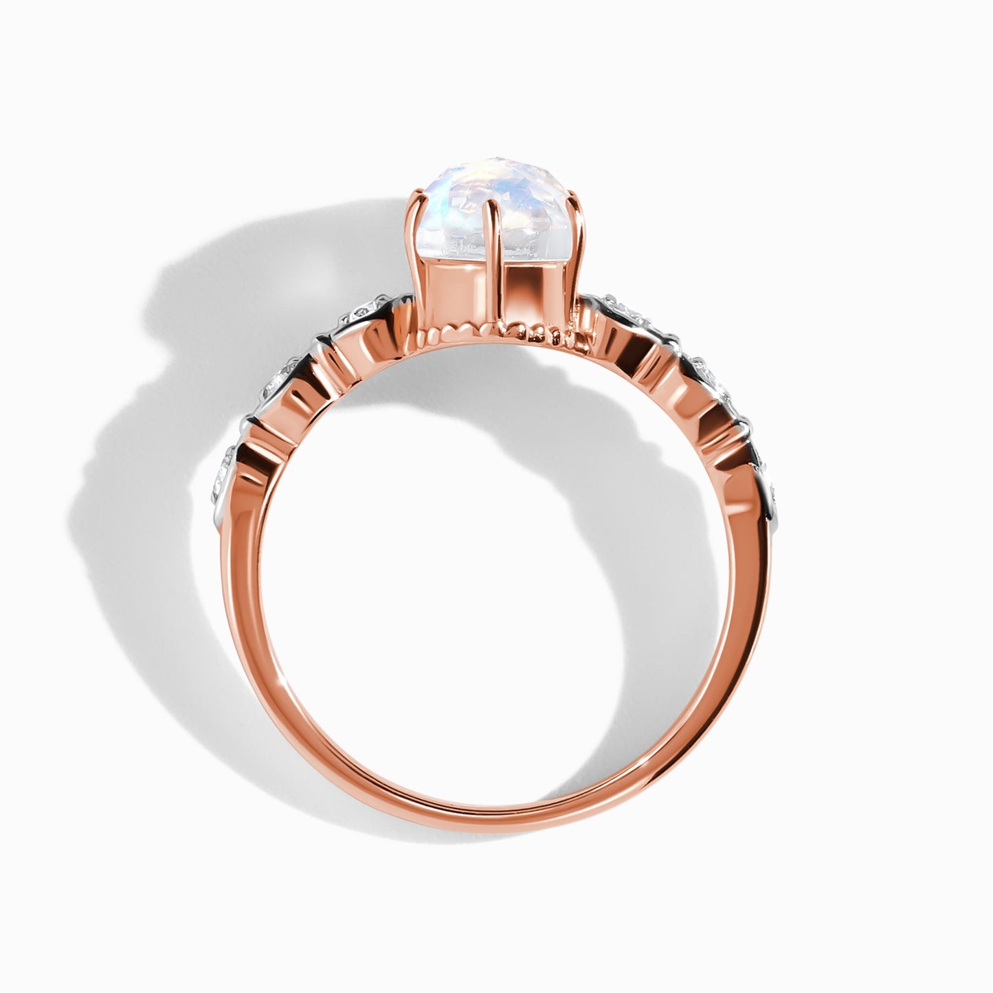 Mirth ring rose gold angle
