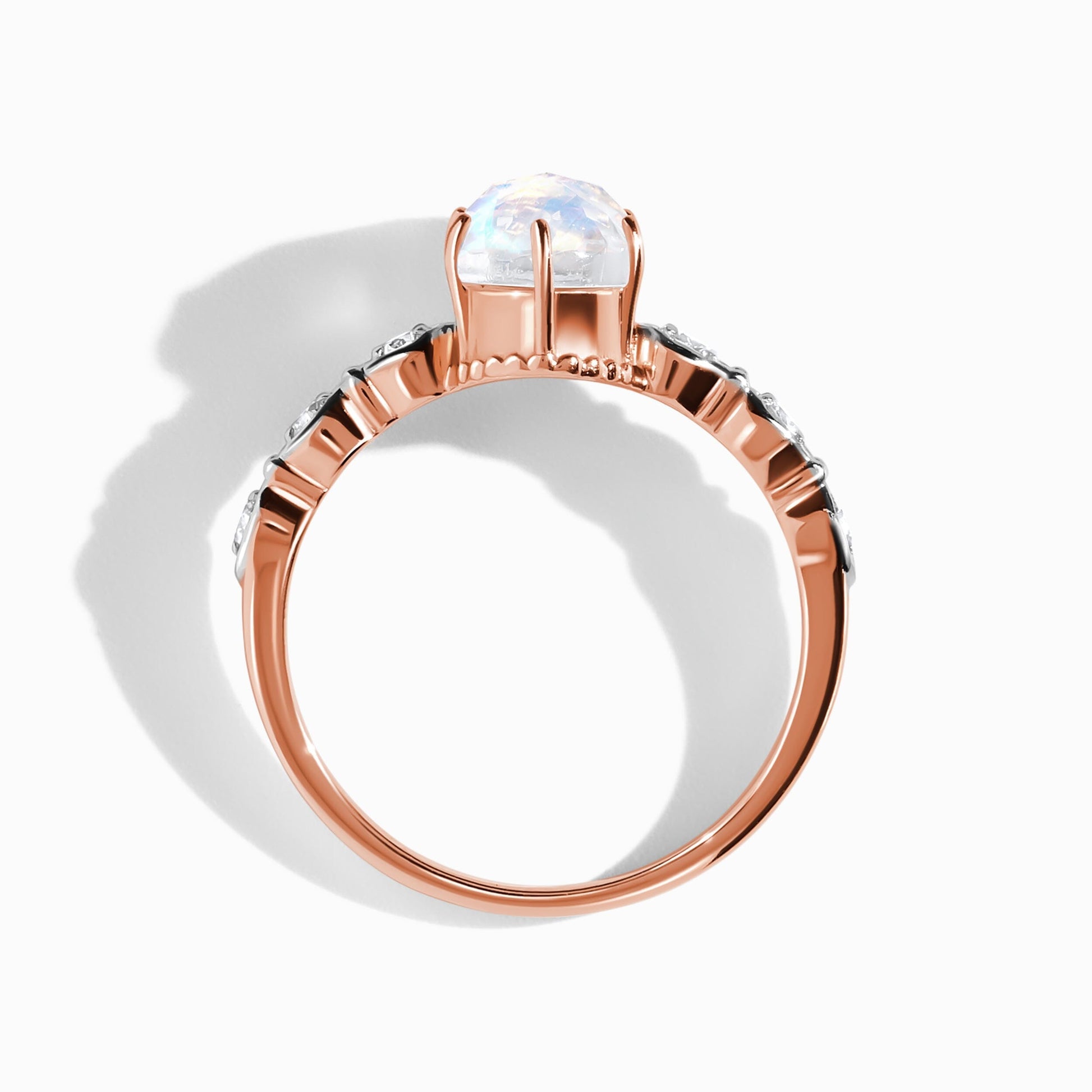 Mirth ring rose gold angle