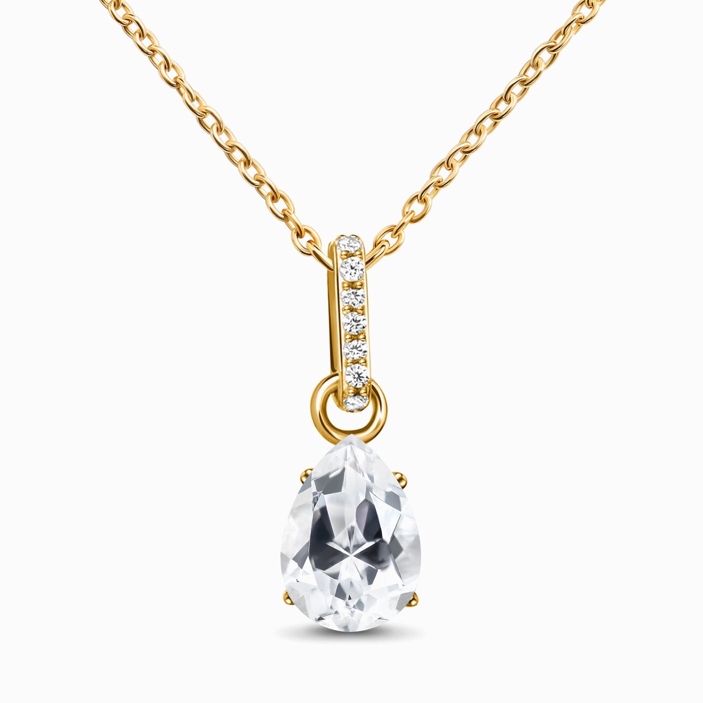 Divine Purpose Necklace, White Topaz