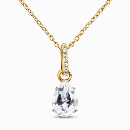 Divine Purpose Necklace, White Topaz