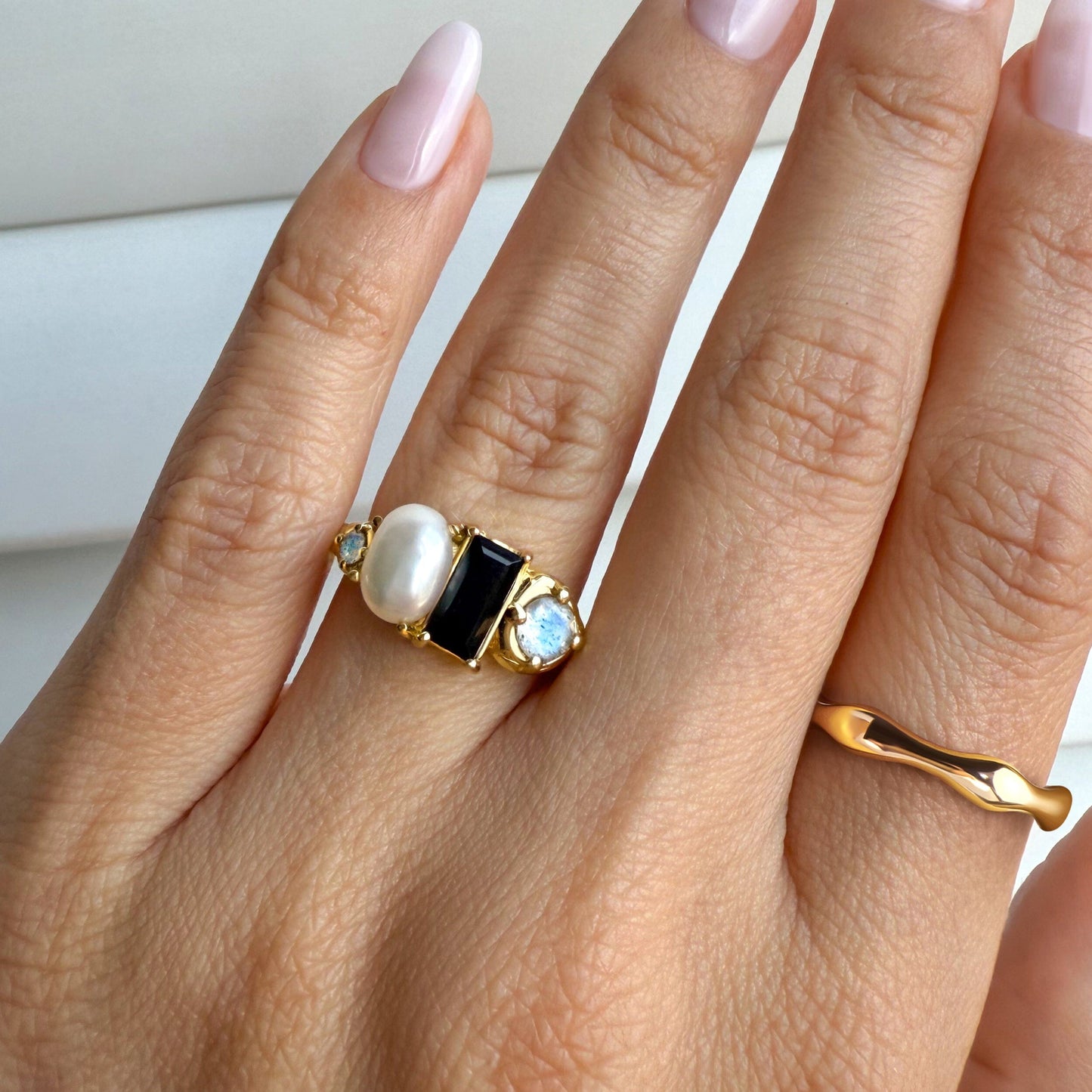 Black Obsidian Treasure & Magma Rings - gold video still