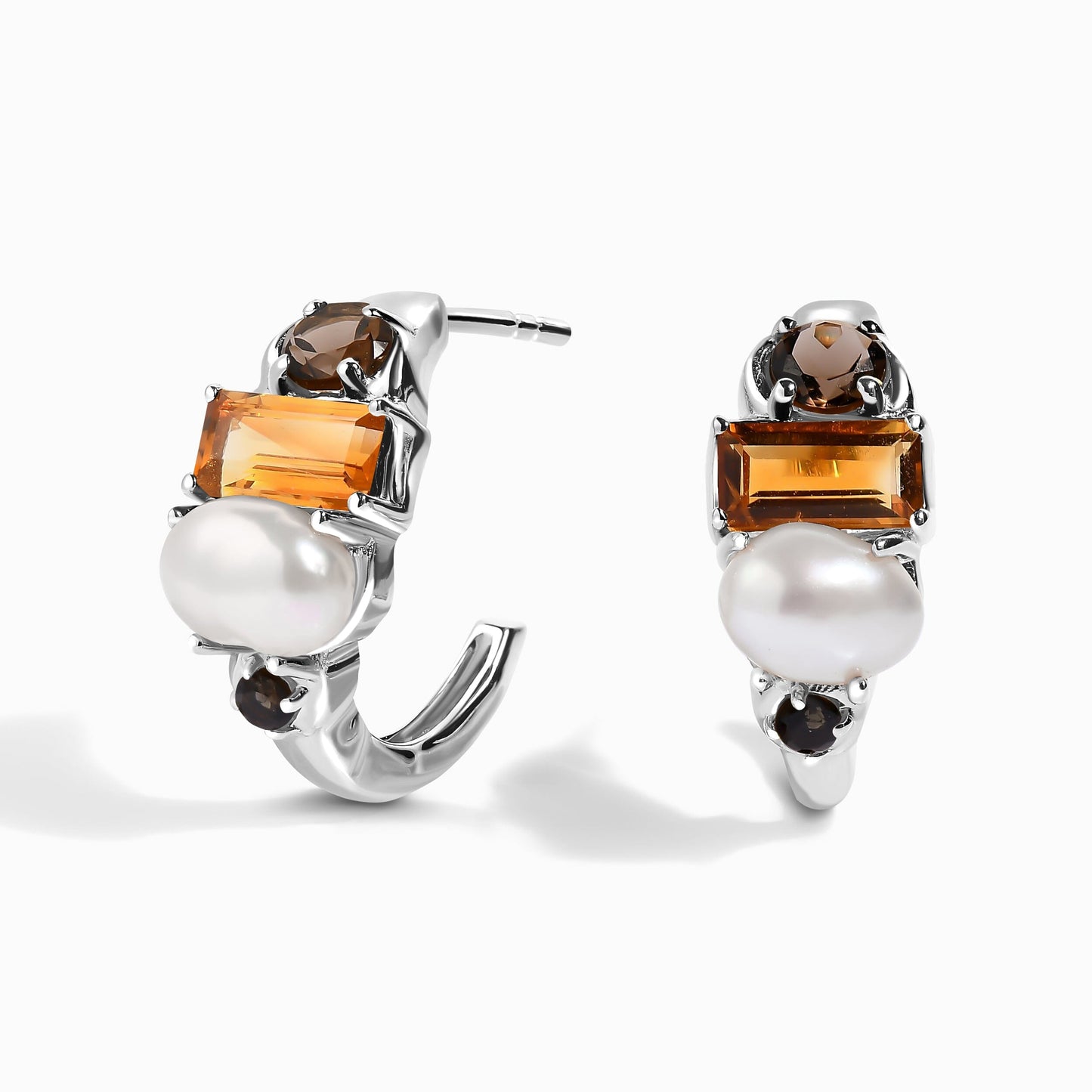 Queen Treasure Hoops - silver
