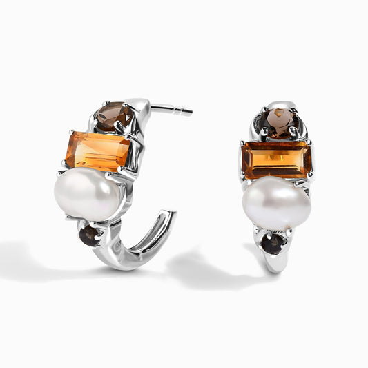 Queen Treasure Hoops - silver