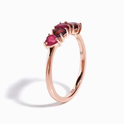 Crush ring rose gold detail