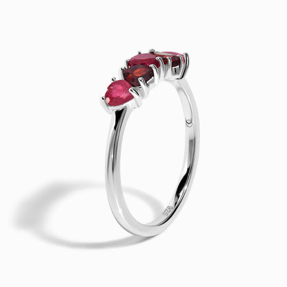 Crush ring silver detail