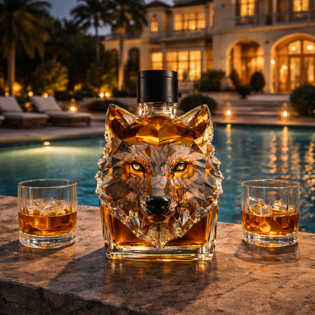 Whiskey Bottle - Wolf Edition