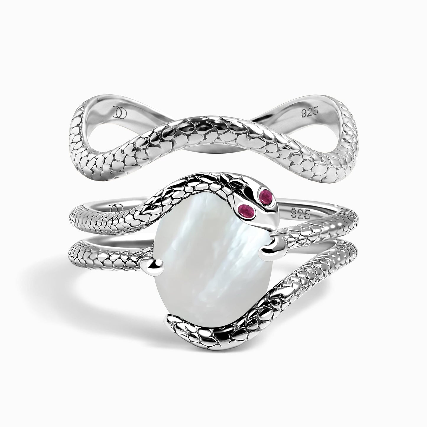 Lux Serpent Duo Set - silver