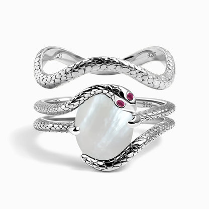 Lux Serpent Duo Set - silver