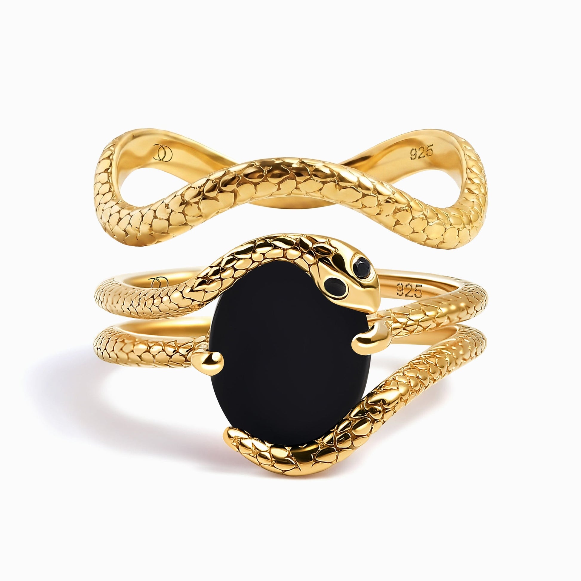 Nox Serpent Duo Set - Yellow Gold Vermeil