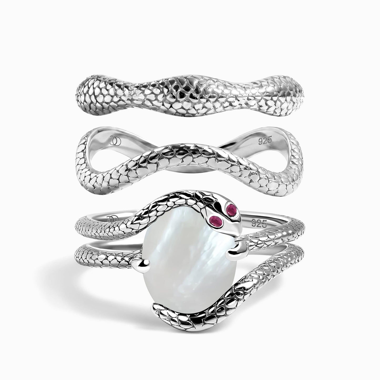 Lux Serpent Stack - silver