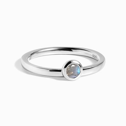 Labradorite Ring - Luna - silver