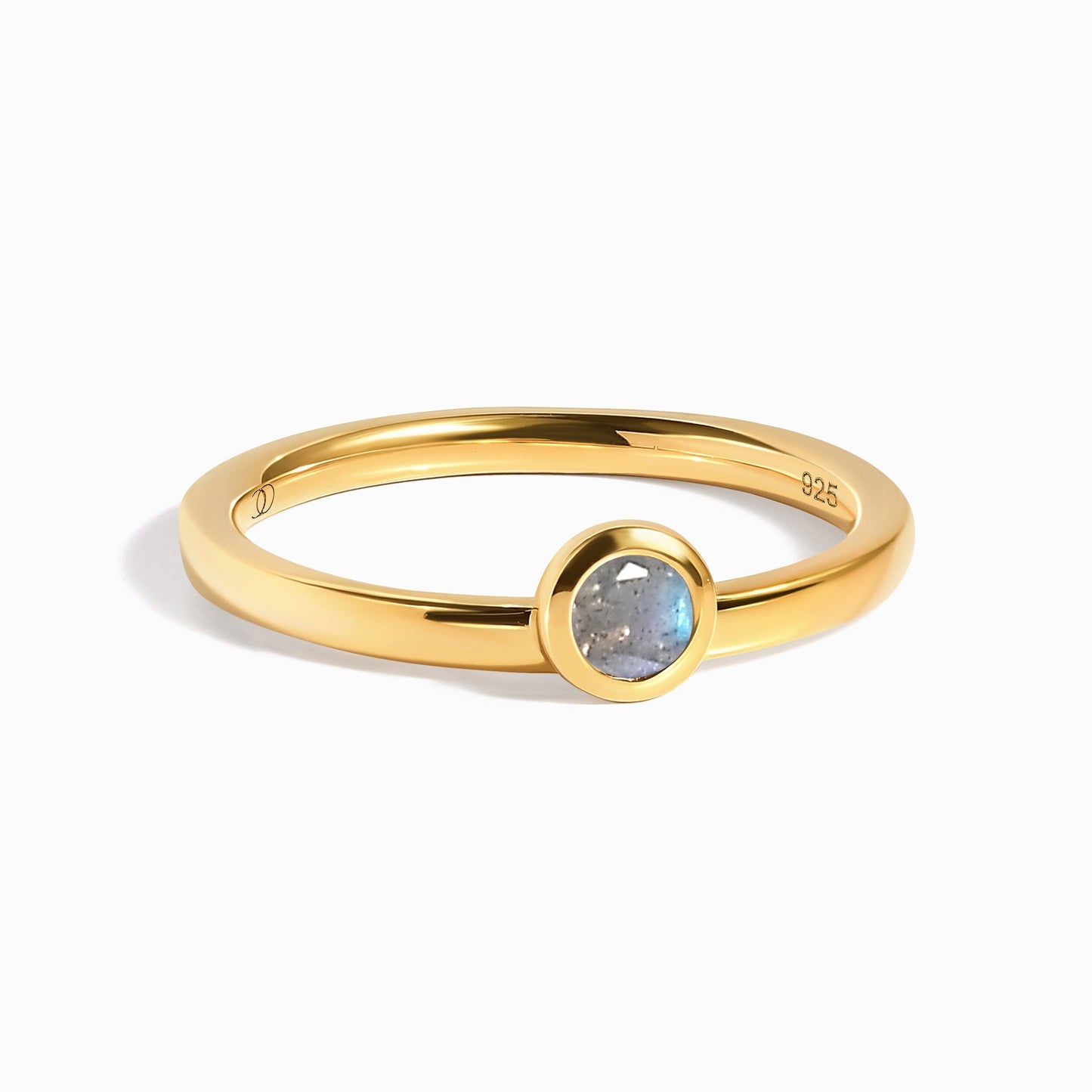 Labradorite Ring - Luna - gold