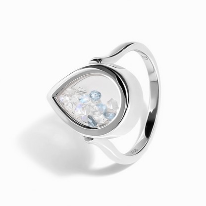 Moonstone Aquamarine Ring - Gem Glide - gems in motion