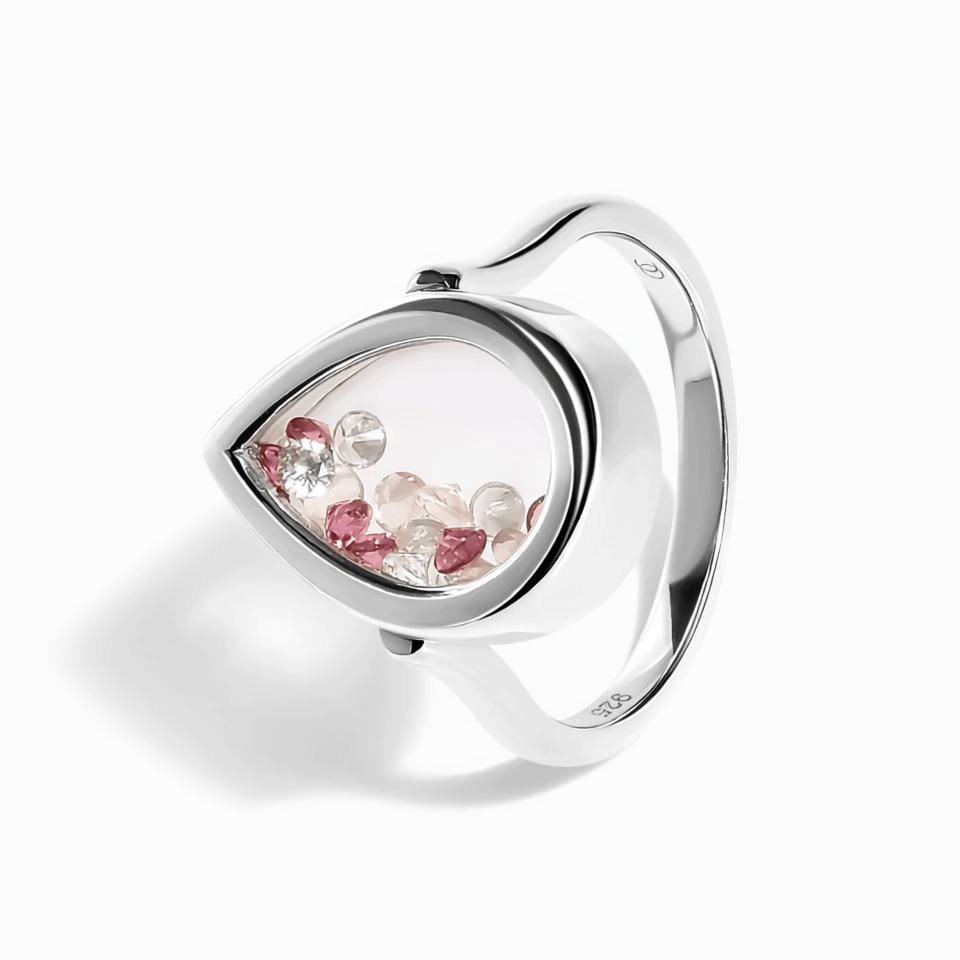 Rose Quartz Rhodolite Ring - Gem Glide