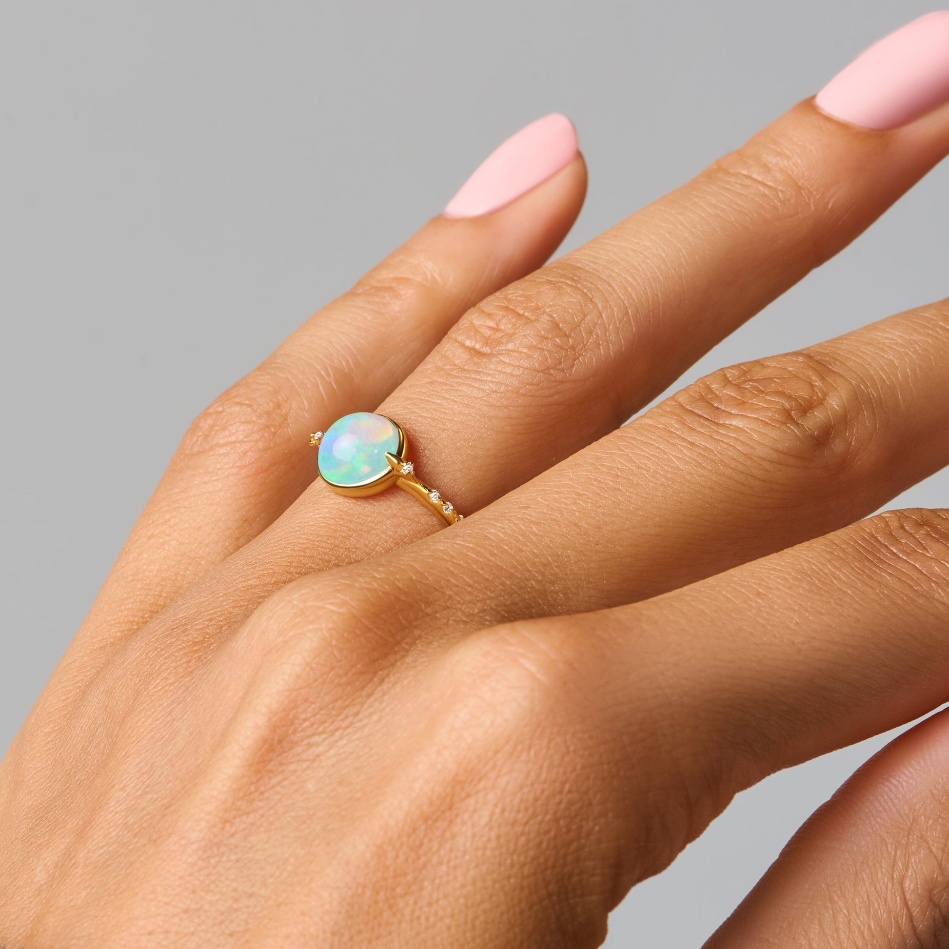 Opal Energy Ring - Positivity Engraved