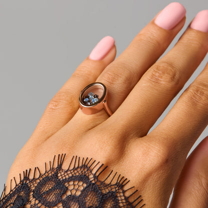 Halo of Calm Ring - rose gold detail