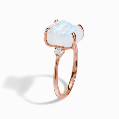 Raw Allure ring rose gold detail