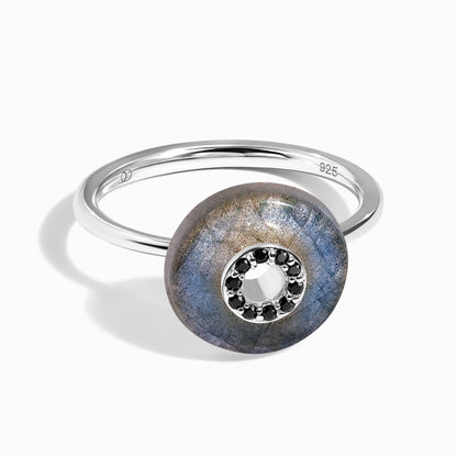 Labradorite Black Spinel Fidget Ring - Liora - WZ.RQ-GOLD-WR-DONUT-3_2_LABSIL