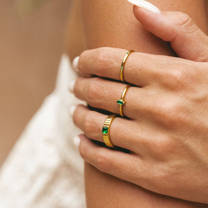 Chunky Emerald Ring - affordable-emerald-ring