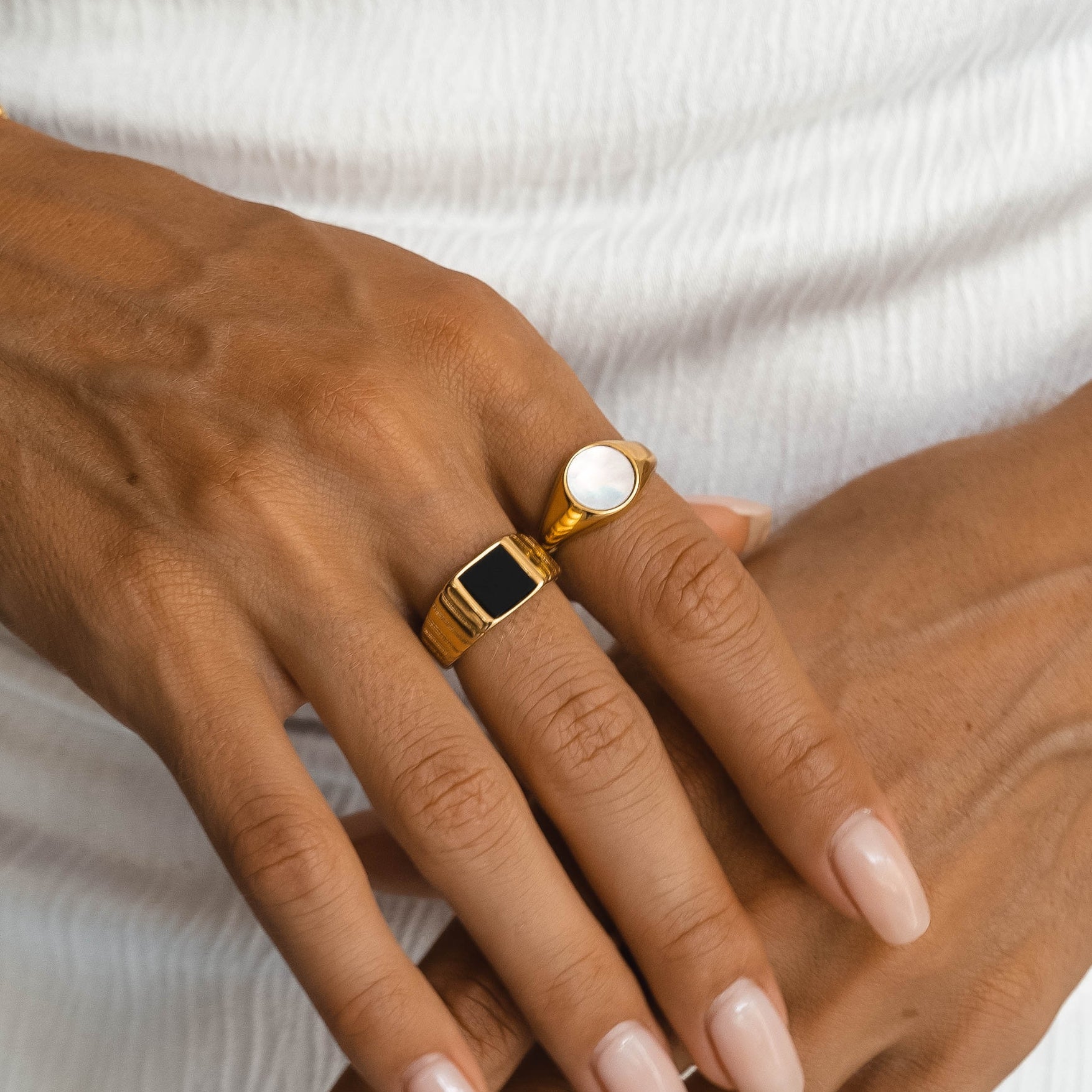 Mother Of Pearl Ring - on hand