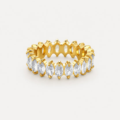 Birthstone Eternity Ring - april-crystal