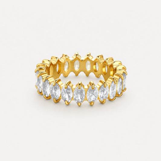 Birthstone Eternity Ring - april-crystal