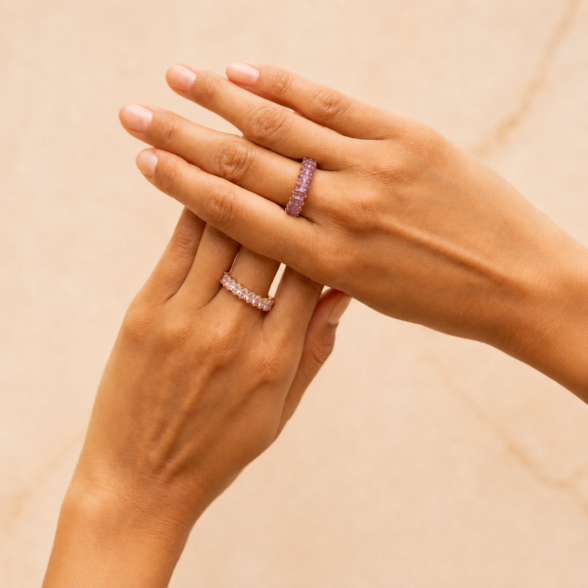 Birthstone Eternity Ring - gemstone
