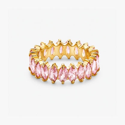 Birthstone Eternity Ring - October Tourmaline