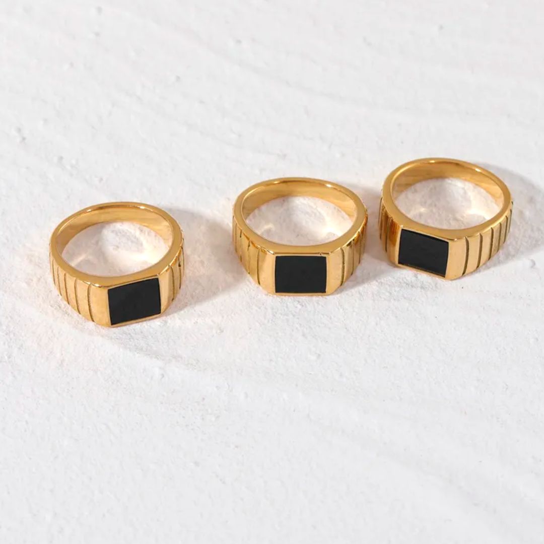 Kaya Onyx Ring three sizes