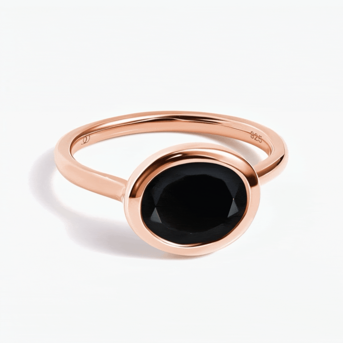 Skin-Touch Waves Rings - rose gold spin