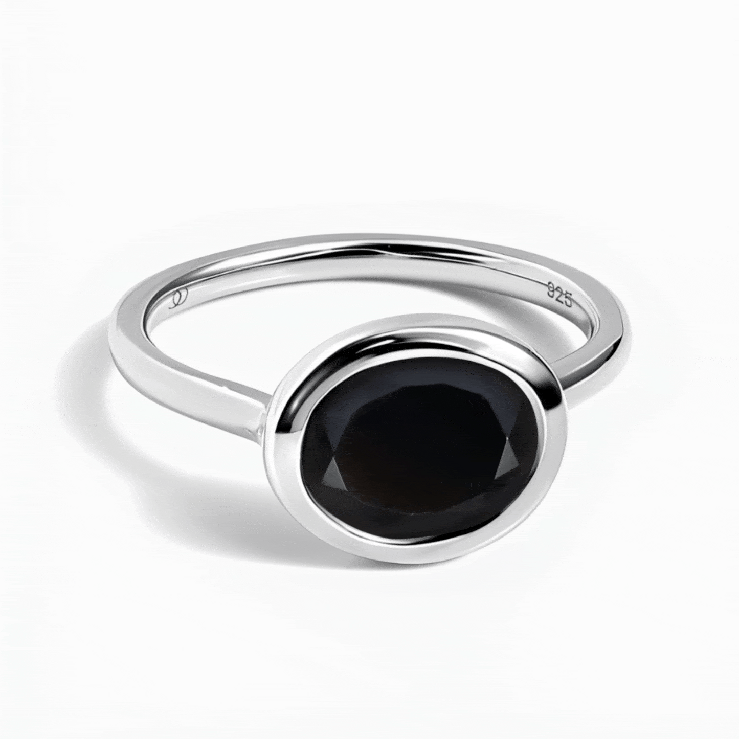 Skin-Touch Waves Rings - silver spin