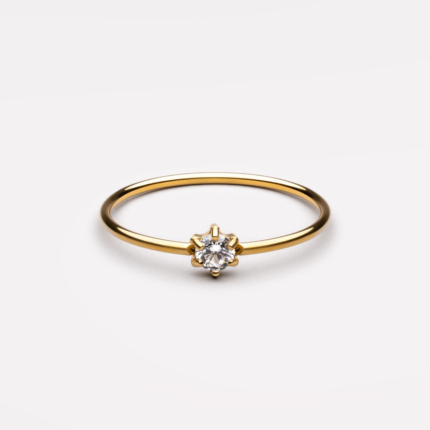 Elvia Ring - dainty radiant ring
