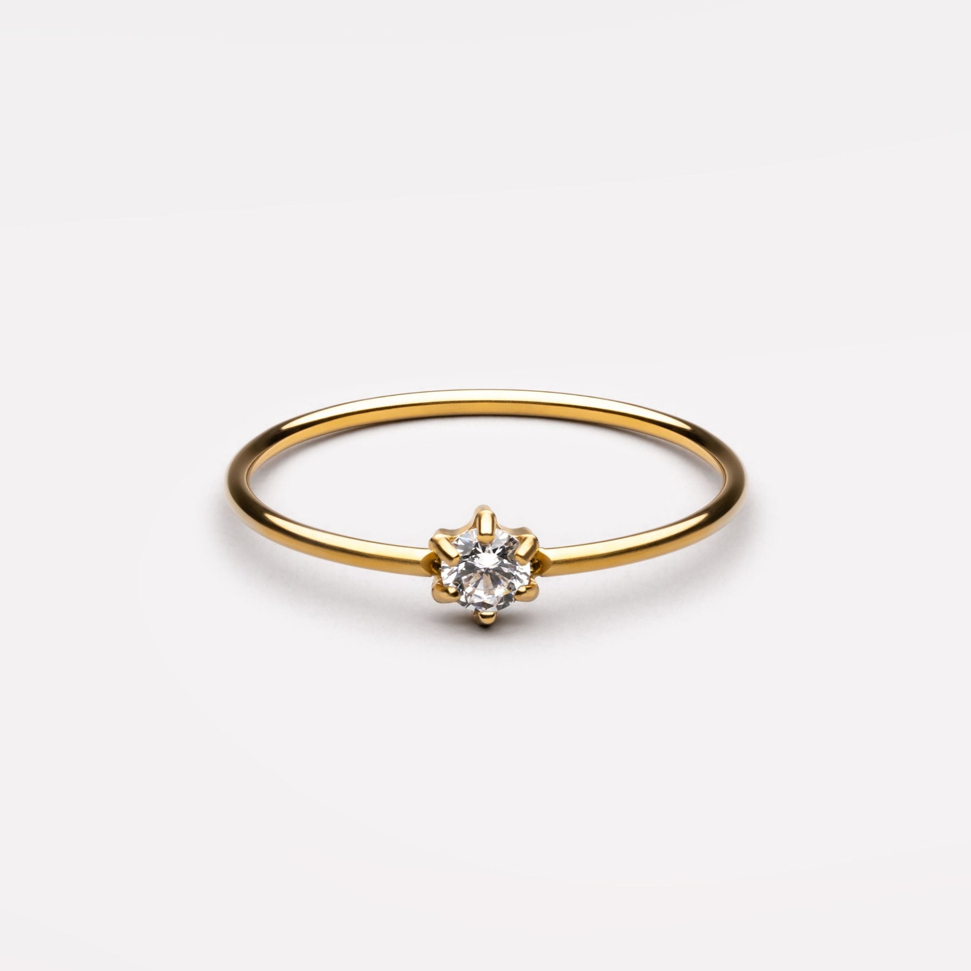 Elvia Ring - dainty radiant ring