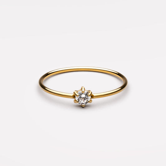 Elvia Ring - dainty radiant ring