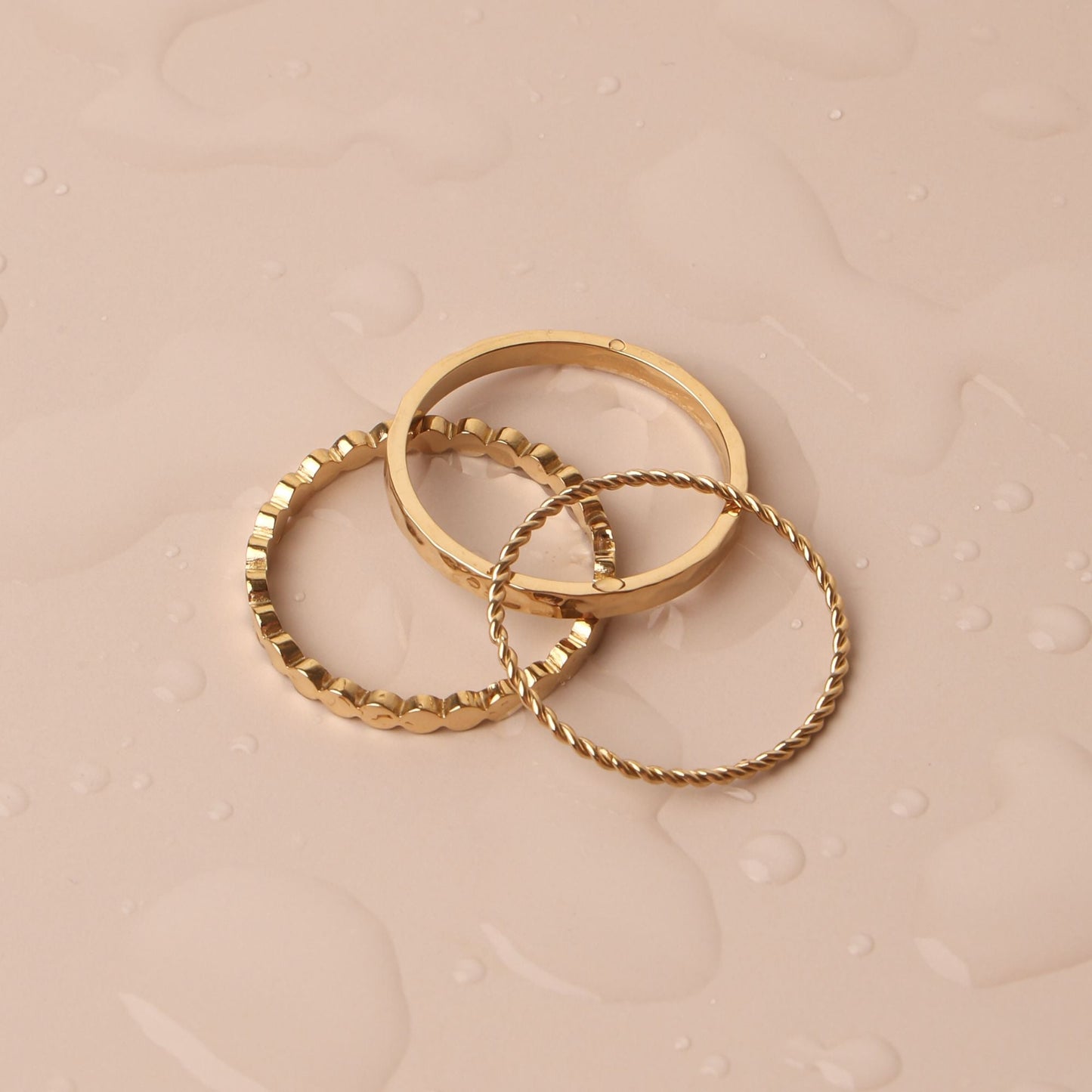 Daily Rings Set dainty gold