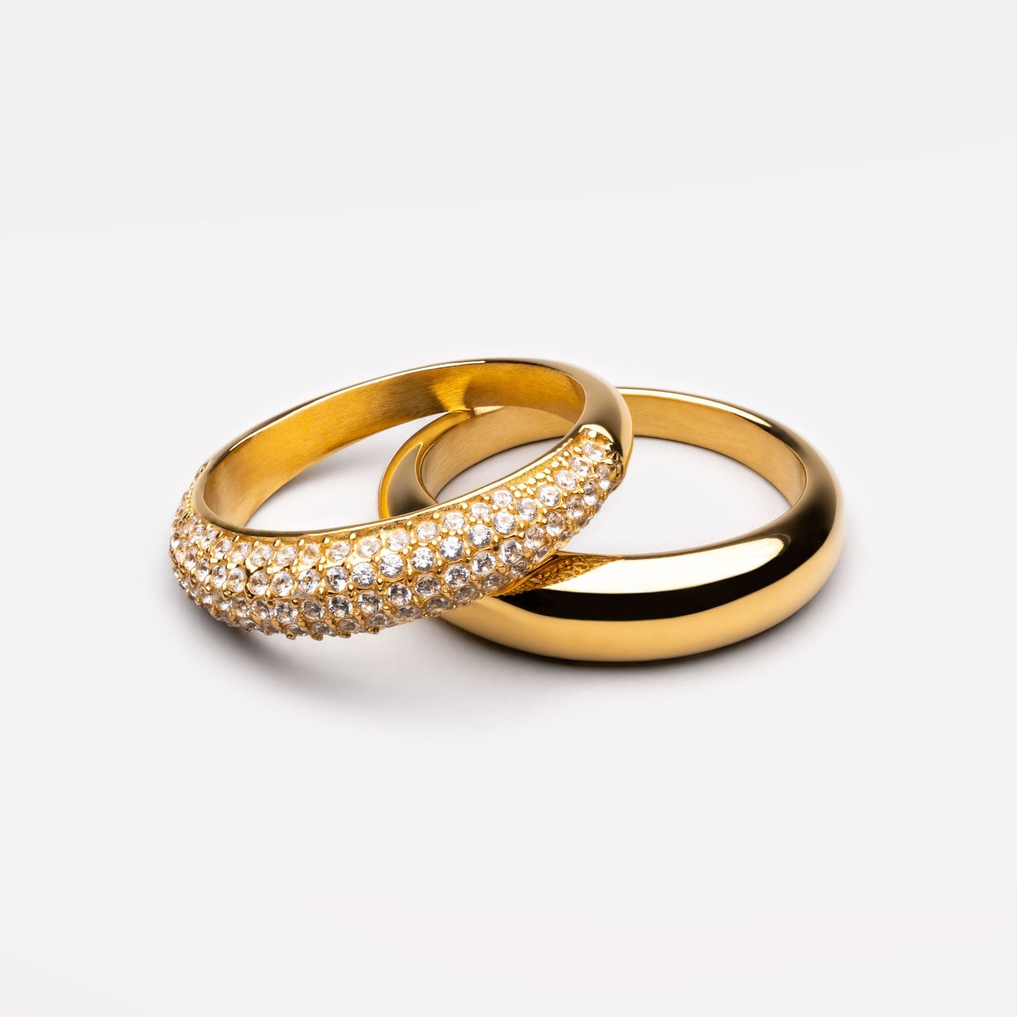 "Day & Night" Ring Set - double-bold-ring