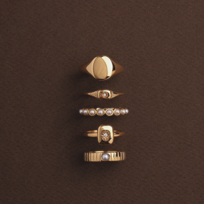 Oval Signet Ring - everyday-signet-gold
