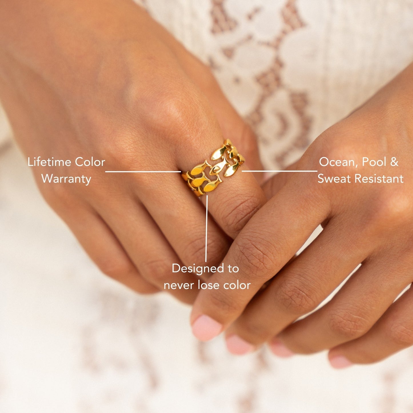 Fish Ring - fish-gold-statement-ring