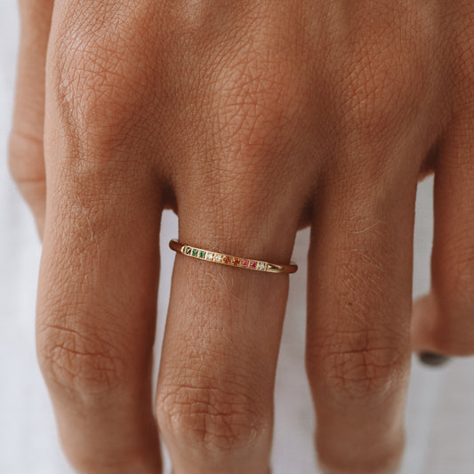 Golden Hour Ring - gold-rainbow-ring