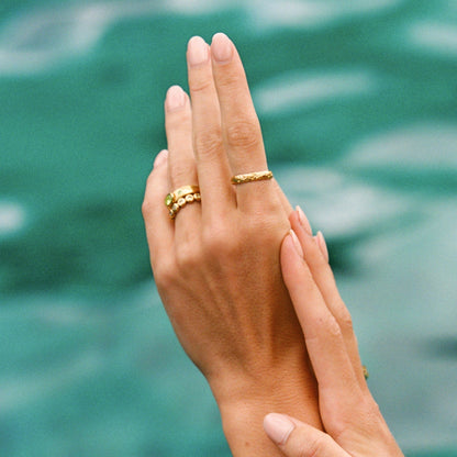 Bloom Ring - golden-floral-ring