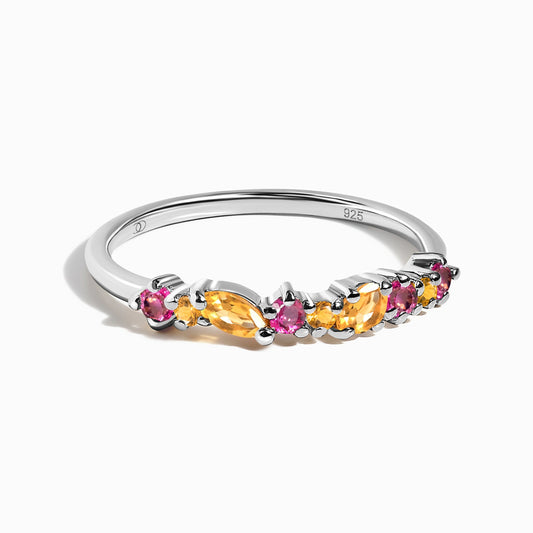 Citrine Pink Topaz Ring Grace - silver
