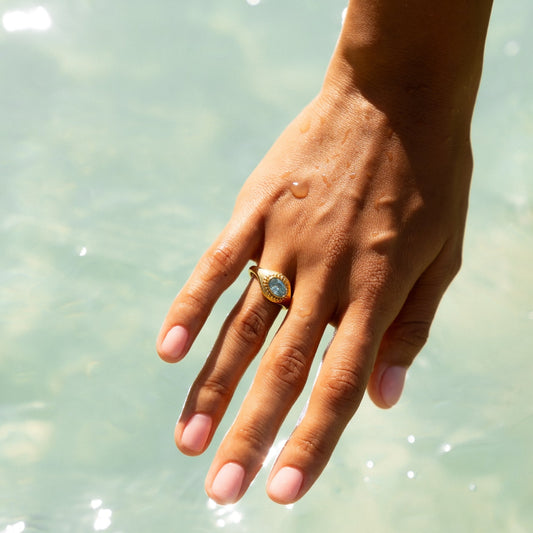 Aegean Ring - greek-style-gold-ring