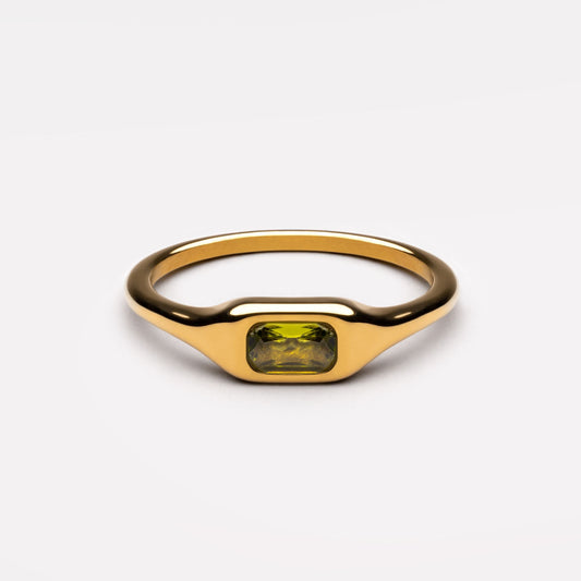 Laguna Ring green gemstone