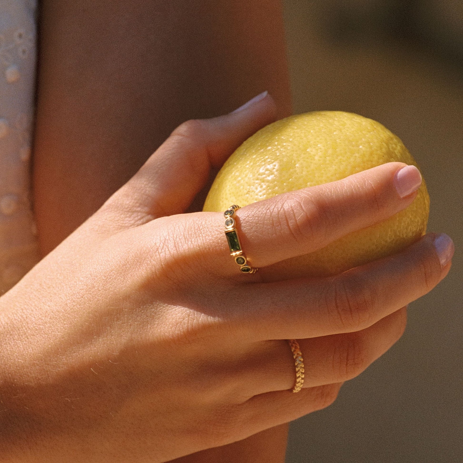 Green Muse Ring - green-dainty-ring