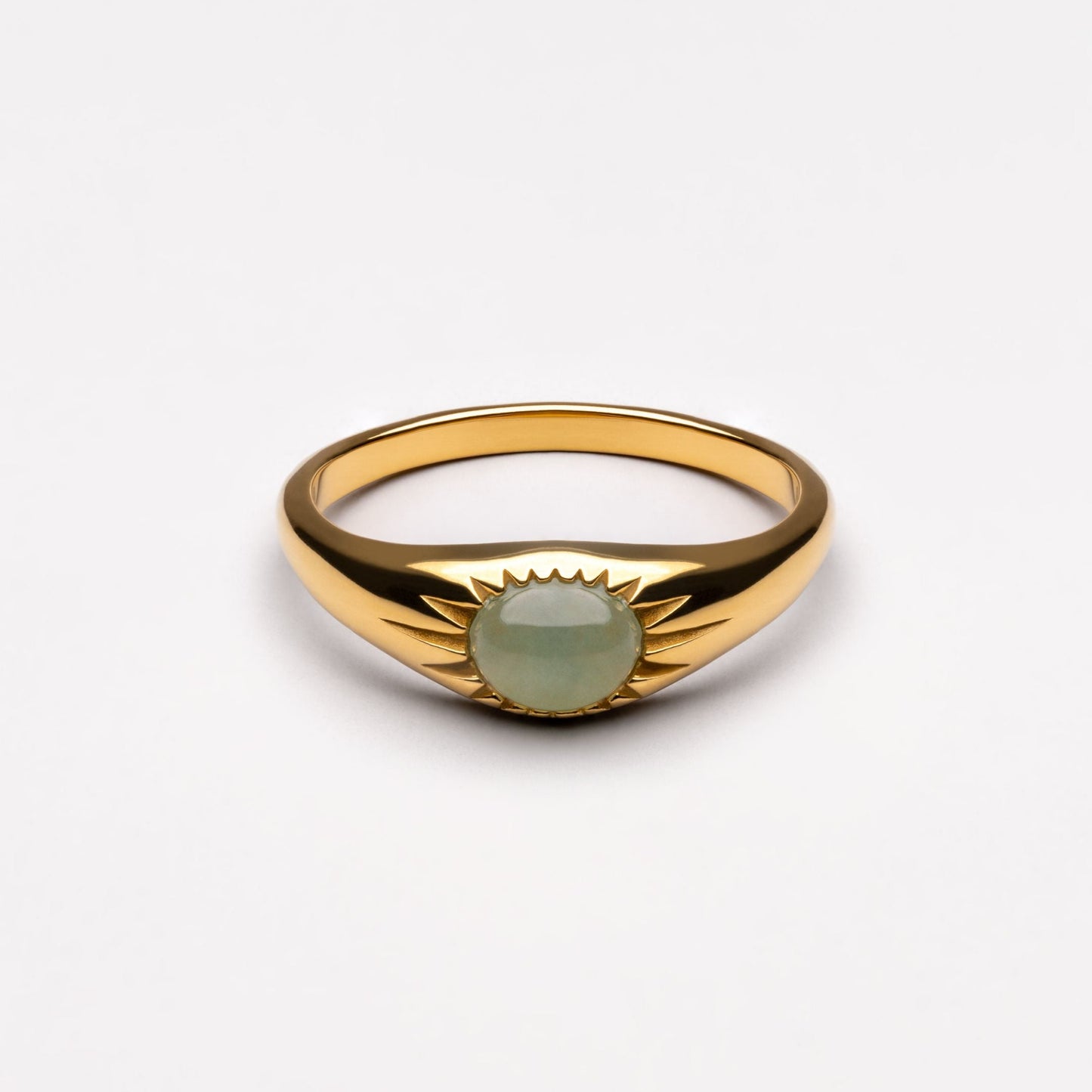 Oasis Ring - green-ring-gold
